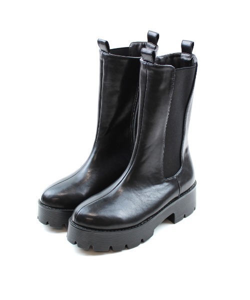 VIVIAN（ヴィヴィアン）の「厚底サイドゴアブーツ（ブーツ・レディース・ブラック/ホワイト・LL/M/L）」の16枚目の写真