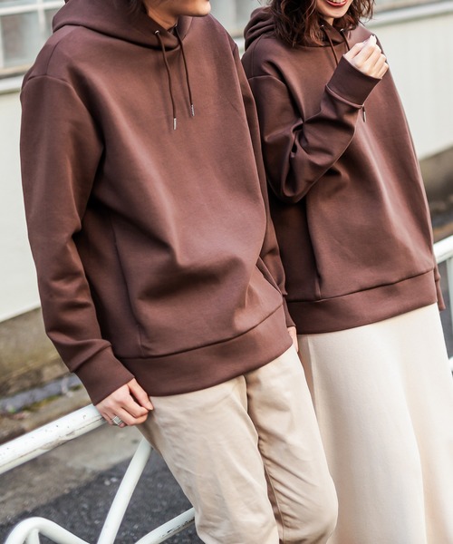 natural couture（ナチュラルクチュール）の「ダンボールニットユニセックスパーカー Mサイズ（パーカー・レディース・ブラック/パープル/ライトベージュ/ブラウン/カーキ・FREE）」の20枚目の写真