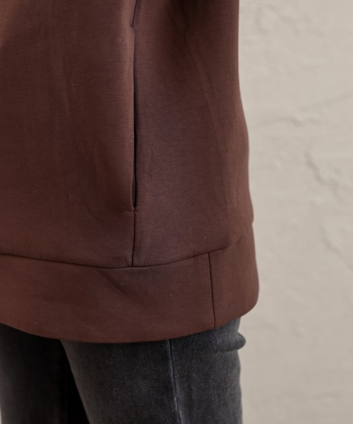 natural couture（ナチュラルクチュール）の「ダンボールニットユニセックスパーカー Mサイズ（パーカー・レディース・ブラック/パープル/ライトベージュ/ブラウン/カーキ・FREE）」の14枚目の写真