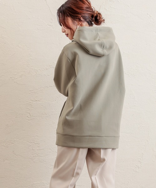 natural couture（ナチュラルクチュール）の「ダンボールニットユニセックスパーカー Mサイズ（パーカー・レディース・ブラック/パープル/ライトベージュ/ブラウン/カーキ・FREE）」の18枚目の写真