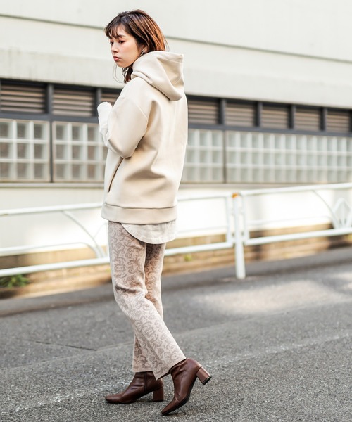 natural couture（ナチュラルクチュール）の「ダンボールニットユニセックスパーカー Mサイズ（パーカー・レディース・ブラック/パープル/ライトベージュ/ブラウン/カーキ・FREE）」の17枚目の写真