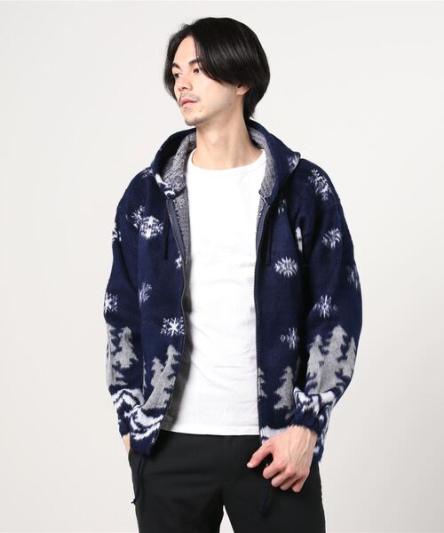 INNOCENT(イノセント)の「『EARTH RAGZ』メキシカンウールジップバハパーカ(パーカー・メンズ・ブルー/ネイビー・SMALL/MEDIUM)」の1枚目の写真
