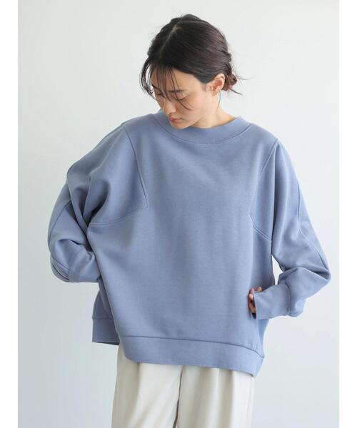 AMERICAN HOLIC(アメリカンホリック)の「アーム切り替え裏毛プルオーバー(スウェット・レディース・アイボリー/ライトベージュ/チャコールグレー/サックスブルー・M/L)」の8枚目の写真