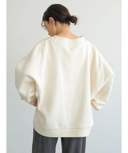 AMERICAN HOLIC(アメリカンホリック)の「アーム切り替え裏毛プルオーバー(スウェット・レディース・アイボリー/ライトベージュ/チャコールグレー/サックスブルー・M/L)」の11枚目の写真