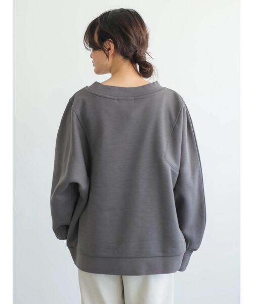 AMERICAN HOLIC(アメリカンホリック)の「アーム切り替え裏毛プルオーバー(スウェット・レディース・アイボリー/ライトベージュ/チャコールグレー/サックスブルー・M/L)」の16枚目の写真