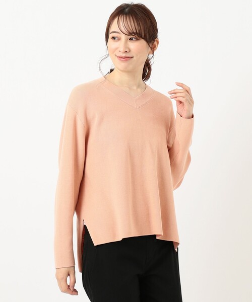 J.PRESS(ジェイプレス)の「【洗える】オーガニックコットンプルオーバー ニット(ニット/セーター・レディース・サックスブルー系/ライトオレンジ系/ライトグレー系/ライトグリーン系・MEDIUM/LARGE)」の11枚目の写真