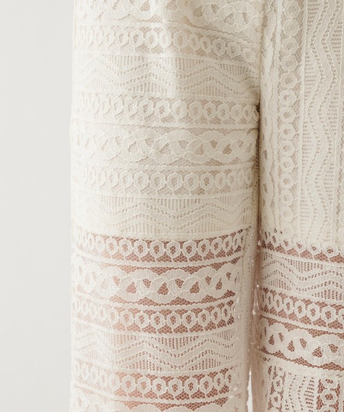 Chico（チコ）の「レースパネルパンツ/フレアパンツ（その他パンツ・レディース・ブラック/グレー/アイボリー・FREE）」の10枚目の写真