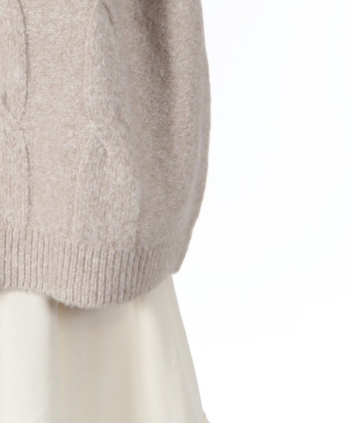 axes femme（アクシーズファム）の「レイヤード風ニットプル（ニット/セーター・レディース・ベージュ/グレー/ブルー・MEDIUM）」の18枚目の写真