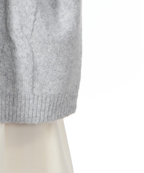 axes femme（アクシーズファム）の「レイヤード風ニットプル（ニット/セーター・レディース・ベージュ/グレー/ブルー・MEDIUM）」の13枚目の写真