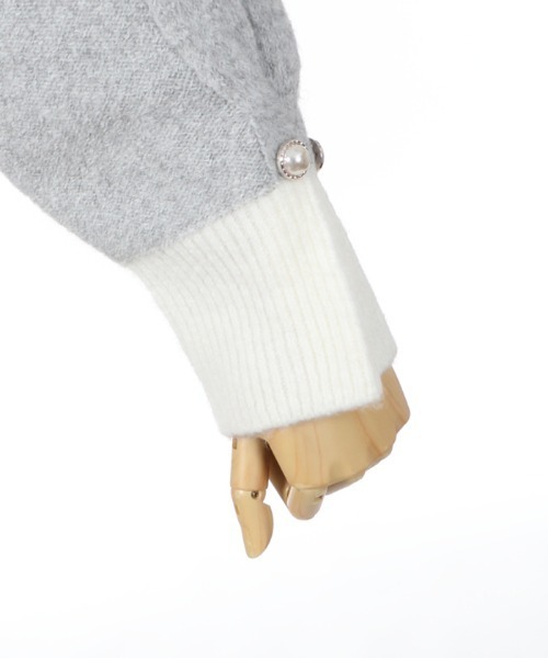 axes femme（アクシーズファム）の「レイヤード風ニットプル（ニット/セーター・レディース・ベージュ/グレー/ブルー・MEDIUM）」の11枚目の写真