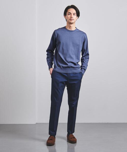 SOVEREIGN(ソブリン)の「<SOVEREIGN(ソブリン)> ハイゲージ クルーネック(ニット/セーター・メンズ・グレー/コバルトブルー/ネイビー・SMALL/MEDIUM/LARGE/X-LARGE)」の11枚目の写真