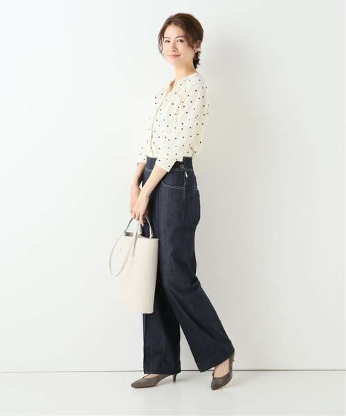 La TOTALITE(ラトータリテ)の「プチタックシャツ【手洗い可能】(シャツ/ブラウス・レディース・ウッド/ホワイト×ホワイト/ホワイト系その他・38/36)」の20枚目の写真