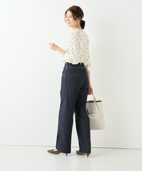 La TOTALITE(ラトータリテ)の「プチタックシャツ【手洗い可能】(シャツ/ブラウス・レディース・ウッド/ホワイト×ホワイト/ホワイト系その他・38/36)」の21枚目の写真