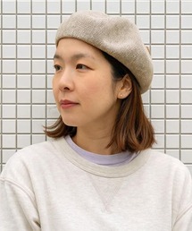 Basiquenti（ベーシックエンティ）の「【Basiquenti】Linen Thermo Beret BCA-Y90391（ハンチング/ベレー帽）」