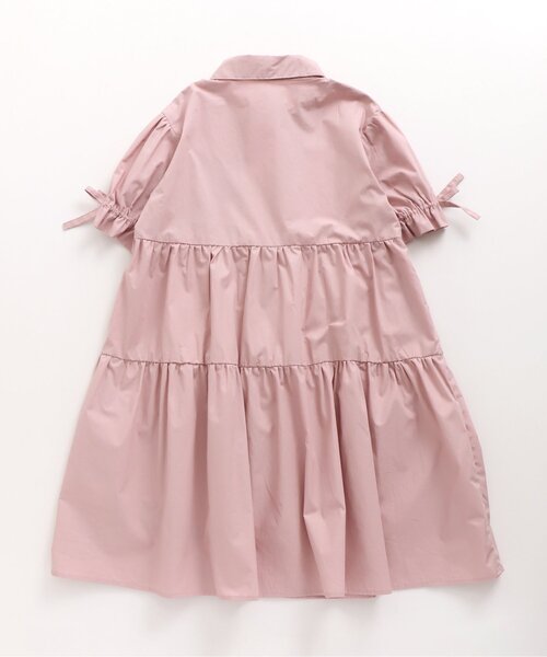 algy（アルジー）の「アキcコラボティアードシャツワンピ（ワンピース・キッズ・チェック/ピンク/オフホワイト・MEDIUM/XX-SMALL/SMALL/X-SMALL）」の14枚目の写真