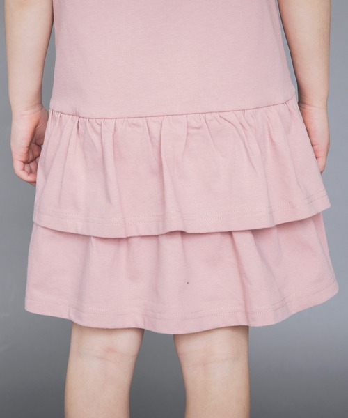 BRANSHES（ブランシェス）の「【WEB限定】後ろ2段フリル半袖ワンピース（ワンピース・キッズ・ライトグリーン/チャコールグレー/ピンク/ラベンダー・130cm/100cm/150cm/140cm/120cm/110cm）」の14枚目の写真