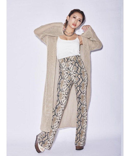 EGOIST（エゴイスト）の「アニマル柄スリムフレアパンツⅡ（その他パンツ・レディース・ホワイト/グレー・FREE）」の22枚目の写真