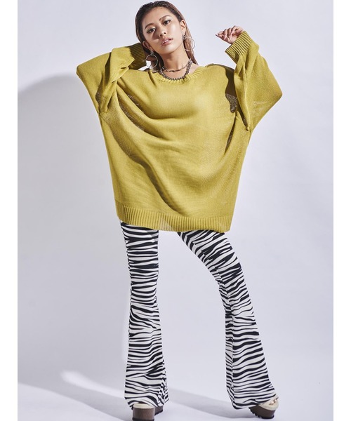 EGOIST（エゴイスト）の「アニマル柄スリムフレアパンツⅡ（その他パンツ・レディース・ホワイト/グレー・FREE）」の21枚目の写真