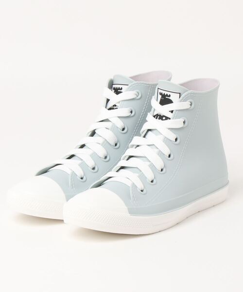 moz(モズ)の「《moz》レインスニーカーハイカット(レインシューズ・レディース・グレー/ネイビー/ベージュ/ブラック/カーキ/ブラウン/ホワイト/サックスブルー/ローズ/ブラック×ホワイト・LL/M/S/L)」の9枚目の写真