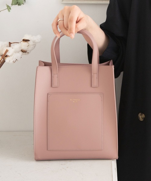 Newlyme（ニューリーミー）の「スクエア2WAYトートバッグ（ショルダーバッグ・レディース・ブラック/ベージュ/ブラウン/グレー/ブルー/ブラック系その他/ブラウン系その他/パイソン/ブラウン系その他3/ベージュ系その他/ブラック系その他2/ブラウン系その他2・FREE）」の9枚目の写真