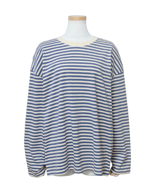 reca(レカ)の「ボーダーカットソー(Tシャツ/カットソー・レディース・ブラック/ブルー/グリーン/ブラウン系その他・FREE)」の8枚目の写真