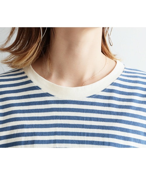 reca(レカ)の「ボーダーカットソー(Tシャツ/カットソー・レディース・ブラック/ブルー/グリーン/ブラウン系その他・FREE)」の22枚目の写真