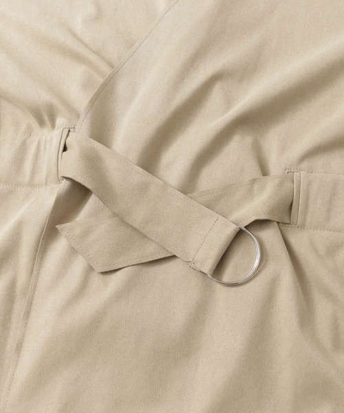 URBAN RESEARCH（アーバンリサーチ）の「フェイクスエードショート丈コーディガン∴（ノーカラージャケット・レディース・ベージュ/ネイビー・FREE）」の4枚目の写真