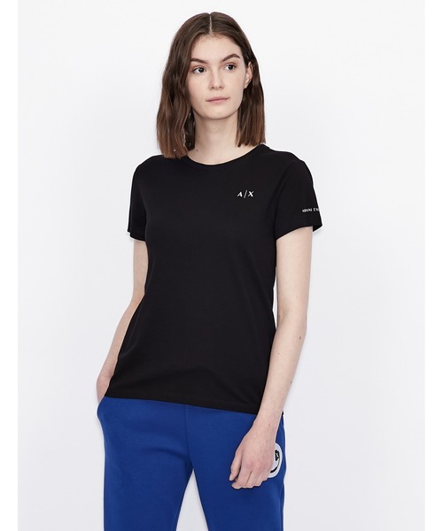 ARMANI EXCHANGE(アルマーニエクスチェンジ)の「【A|X アルマーニ エクスチェンジ】A|Xロゴ クルーネック半袖Tシャツ/REGULAR(Tシャツ/カットソー・レディース・ホワイト/ブラック・LARGE/MEDIUM/SMALL/X-SMALL)」の2枚目の写真