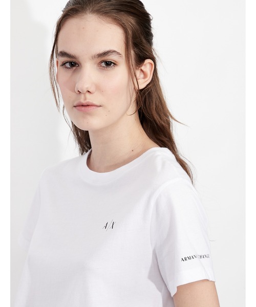 ARMANI EXCHANGE(アルマーニエクスチェンジ)の「【A|X アルマーニ エクスチェンジ】A|Xロゴ クルーネック半袖Tシャツ/REGULAR(Tシャツ/カットソー・レディース・ホワイト/ブラック・LARGE/MEDIUM/SMALL/X-SMALL)」の6枚目の写真