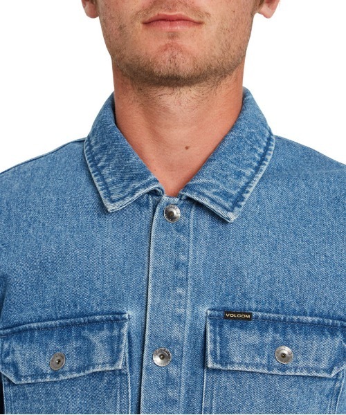 VOLCOM（ボルコム）の「LIKEATON JACKET（デニムジャケット・メンズ・ブルー・MEDIUM/SMALL）」の7枚目の写真
