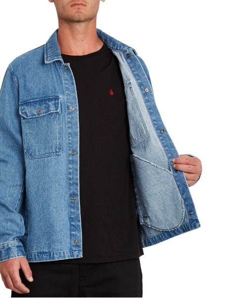 VOLCOM（ボルコム）の「LIKEATON JACKET（デニムジャケット・メンズ・ブルー・MEDIUM/SMALL）」の9枚目の写真