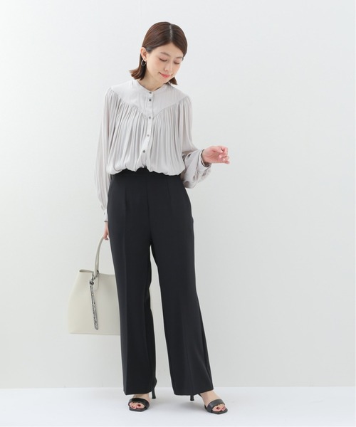 Simplicite（サンプリシテ）の「イージービューティーパンツ（スラックス・レディース・ブラック/オレンジ・FREE）」の3枚目の写真