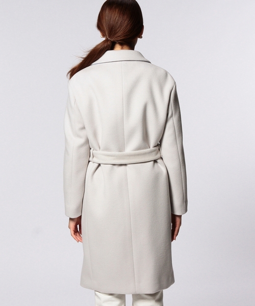 UNITED ARROWS（ユナイテッドアローズ）の「UAB W/N R/V ノーボタン コート（その他アウター・レディース・グレー/オフホワイト・36/40/38）」の6枚目の写真