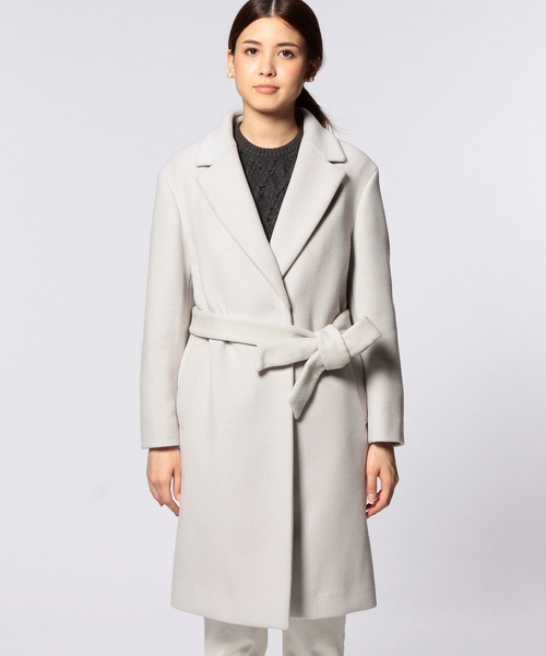 UNITED ARROWS（ユナイテッドアローズ）の「UAB W/N R/V ノーボタン コート（その他アウター・レディース・グレー/オフホワイト・36/40/38）」の7枚目の写真