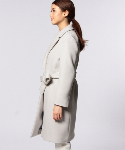 UNITED ARROWS（ユナイテッドアローズ）の「UAB W/N R/V ノーボタン コート（その他アウター・レディース・グレー/オフホワイト・36/40/38）」の10枚目の写真