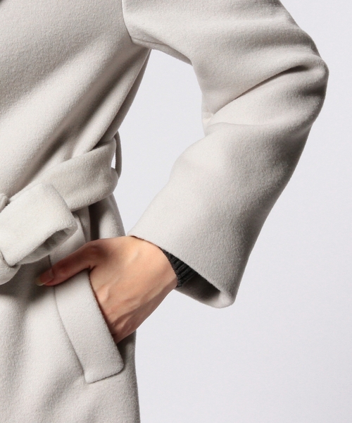 UNITED ARROWS（ユナイテッドアローズ）の「UAB W/N R/V ノーボタン コート（その他アウター・レディース・グレー/オフホワイト・36/40/38）」の13枚目の写真