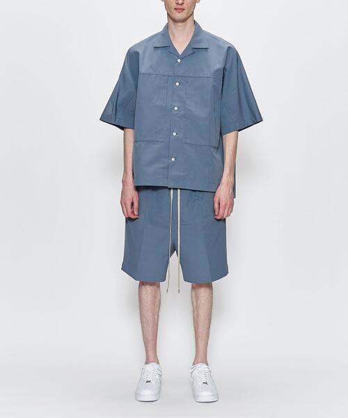 ANEI（アーネイ）の「＜ANEI＞ WIDE SLACKS SRT/ショートパンツ（その他パンツ・メンズ・ネイビー・2/3）」の2枚目の写真