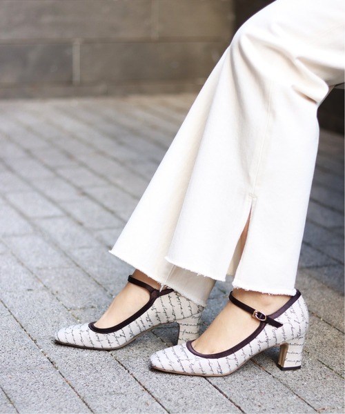 6cmシシュウワンストラップパンプス◆