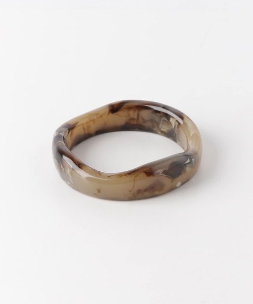 URBAN RESEARCH Sonny Label（アーバンリサーチサニーレーベル）の「アクリルバングル（ブレスレット・レディース・グレー/ブラウン/アイボリー・ONE）」の4枚目の写真