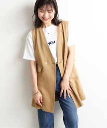 SLOBE IENA | リネンロングジャケット◆(その他アウター)