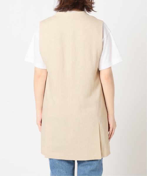 SLOBE IENA（スローブイエナ）の「リネンロングジャケット◆（その他アウター・レディース・ベージュ/アイボリー・FREE）」の19枚目の写真