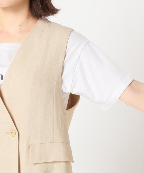 SLOBE IENA（スローブイエナ）の「リネンロングジャケット◇（その他