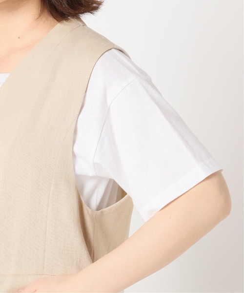 SLOBE IENA（スローブイエナ）の「リネンロングジャケット◆（その他アウター・レディース・ベージュ/アイボリー・FREE）」の12枚目の写真