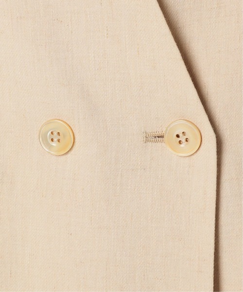 SLOBE IENA（スローブイエナ）の「リネンロングジャケット◆（その他アウター・レディース・ベージュ/アイボリー・FREE）」の4枚目の写真