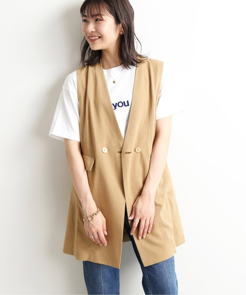 SLOBE IENA（スローブイエナ）の「リネンロングジャケット◇（その他