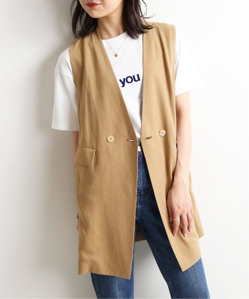 SLOBE IENA（スローブイエナ）の「リネンロングジャケット◆（その他アウター・レディース・ベージュ/アイボリー・FREE）」の22枚目の写真