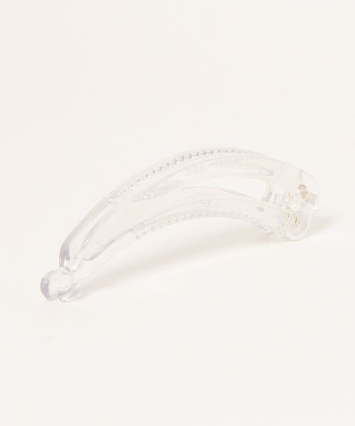 Three Four Time(スリーフォータイム)の「クリアアクリルバナナクリップ(バレッタ/ヘアクリップ・レディース・ブラック/ブラウン/カーキ/クリア・FREE)」の8枚目の写真
