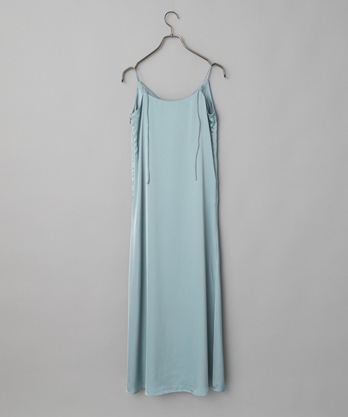 CIAOPANIC(チャオパニック)の「【SCENE by ciaopanic/シーン バイ チャオパニック】サテンキャミワンピース/WEB・一部店舗限定(ワンピース・レディース・ブルー/ライトグリーン・FREE)」の6枚目の写真