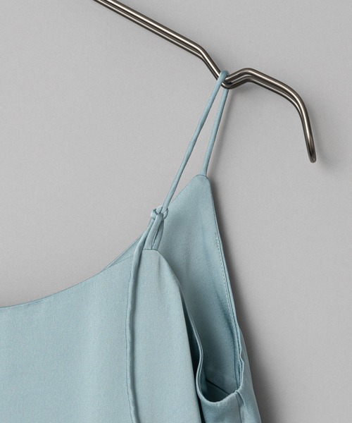 CIAOPANIC(チャオパニック)の「【SCENE by ciaopanic/シーン バイ チャオパニック】サテンキャミワンピース/WEB・一部店舗限定(ワンピース・レディース・ブルー/ライトグリーン・FREE)」の11枚目の写真