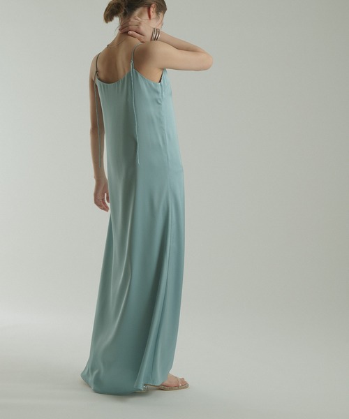 CIAOPANIC(チャオパニック)の「【SCENE by ciaopanic/シーン バイ チャオパニック】サテンキャミワンピース/WEB・一部店舗限定(ワンピース・レディース・ブルー/ライトグリーン・FREE)」の15枚目の写真